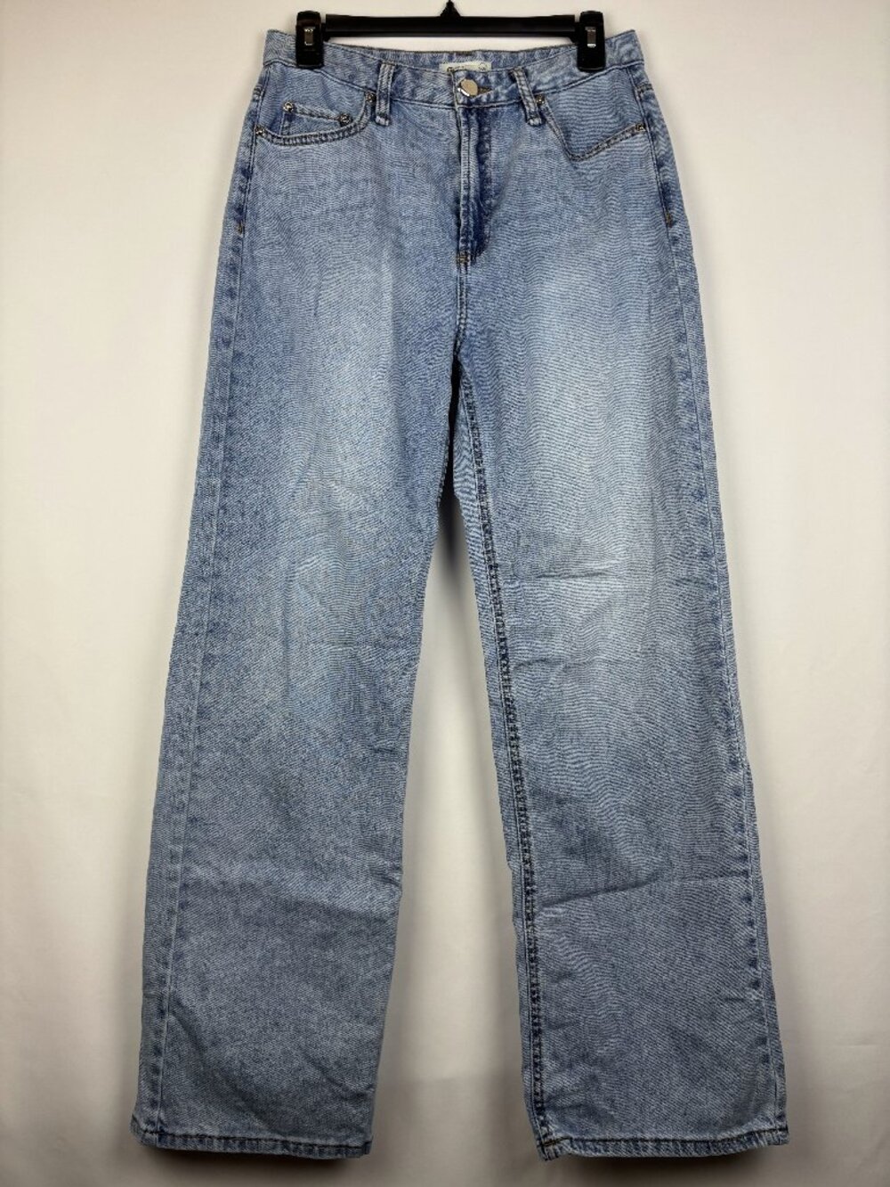 Oat Cloud Luxe Denim Jeans Straight Leg Jeans High Rise Soft Cotton Blend Pants